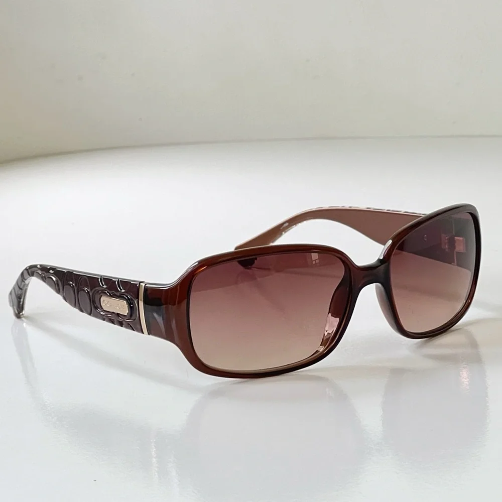 Coach Women's Brown Sunglasses UV400 Protection - Picture 8 of 14